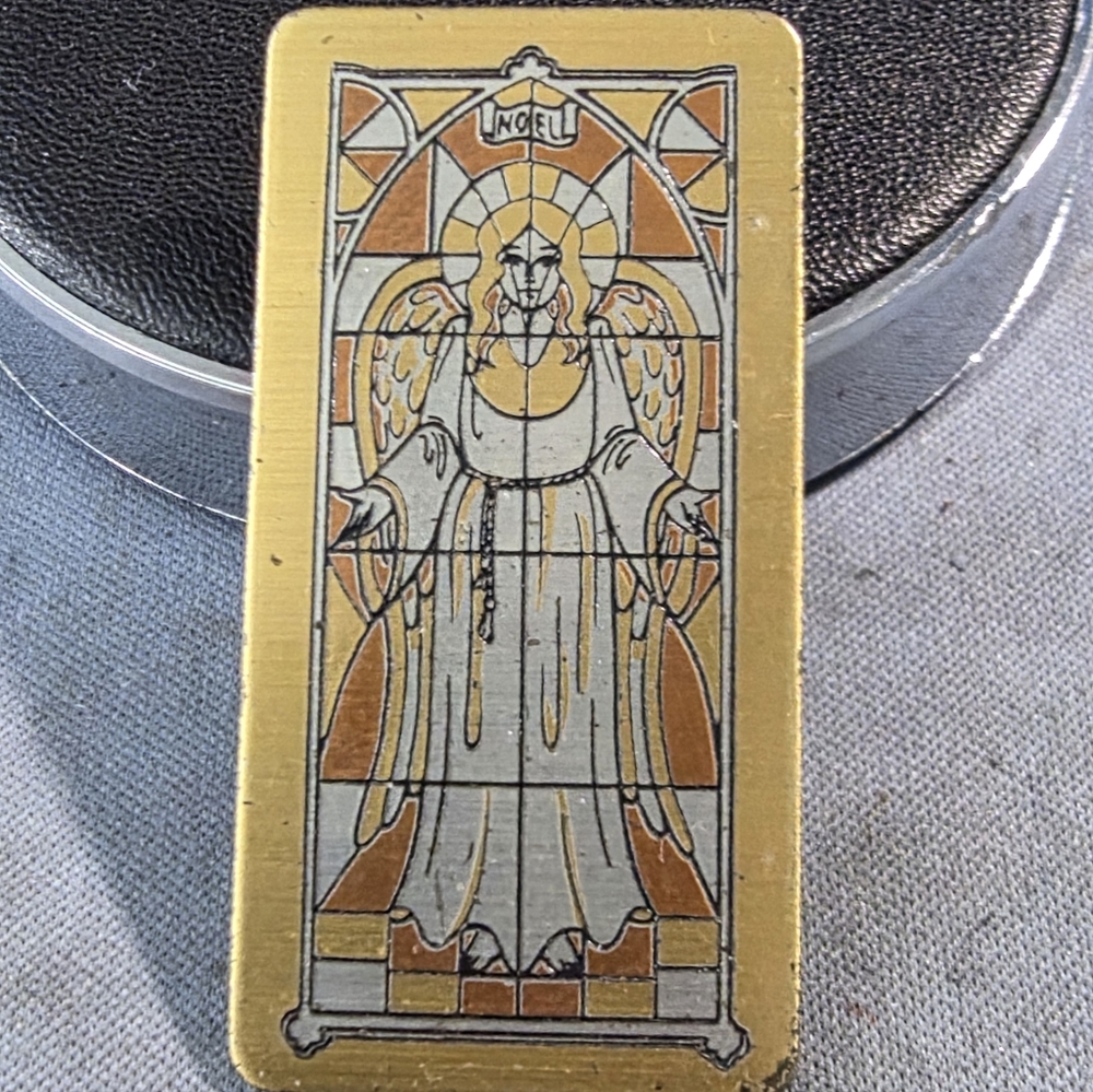 Reed & Barton Silver Damascene Christmas Pin